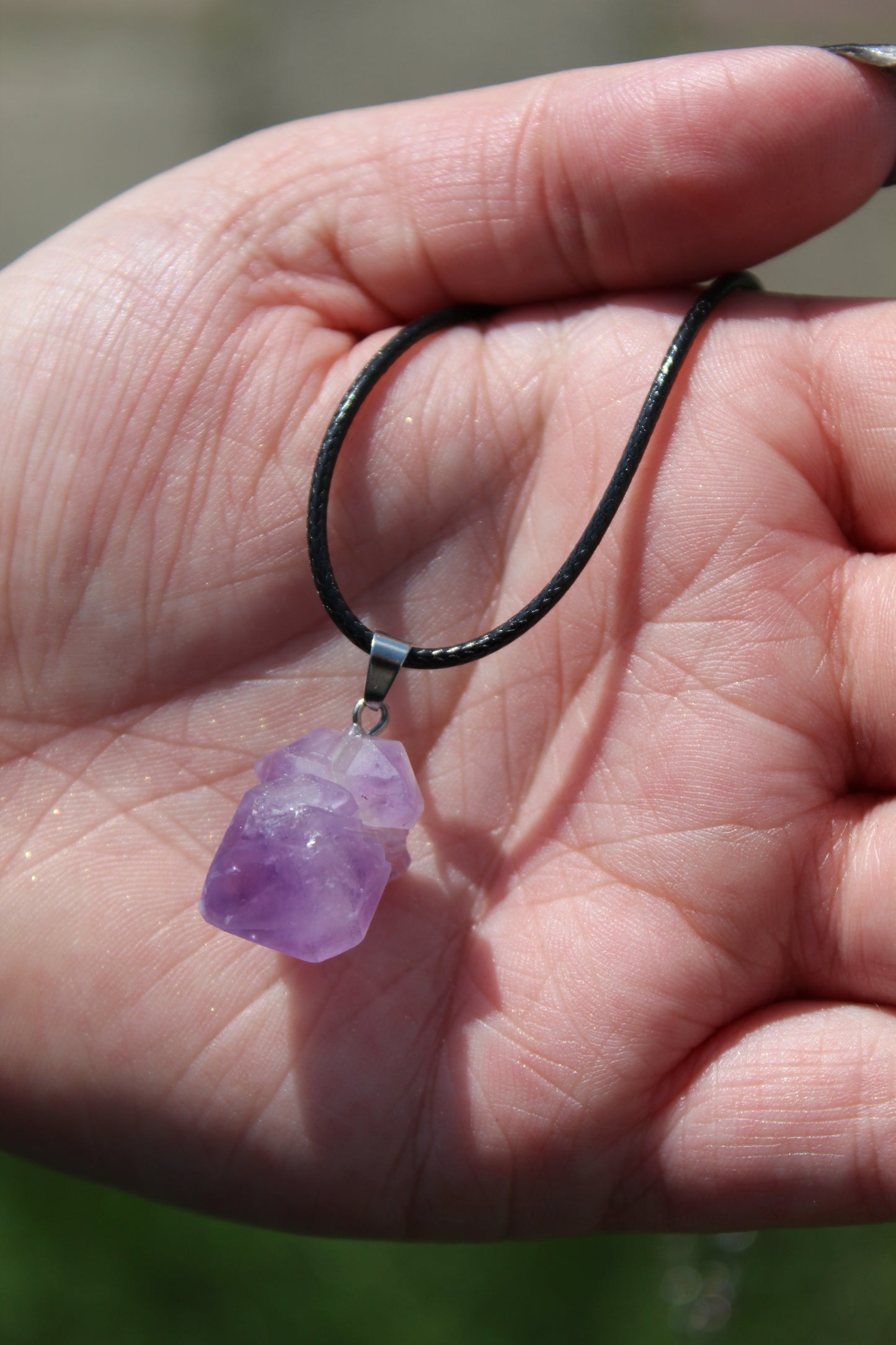 Ruwe Amethist Ketting