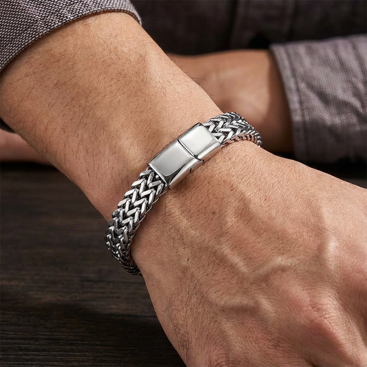 Model T – Vintage RVS Heren Armband - 21 cm Sparcle.shop