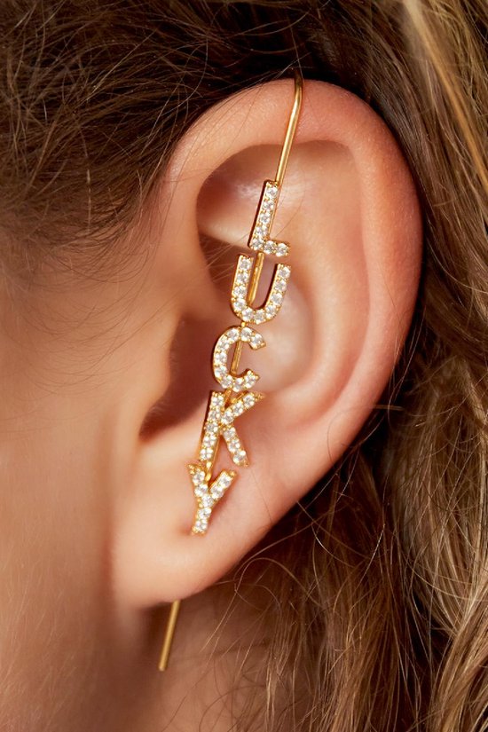 Earcrawler Oorbel Lucky – Goudkleurig – Koper – Trendy Dames Sieraad Sparcle.shop