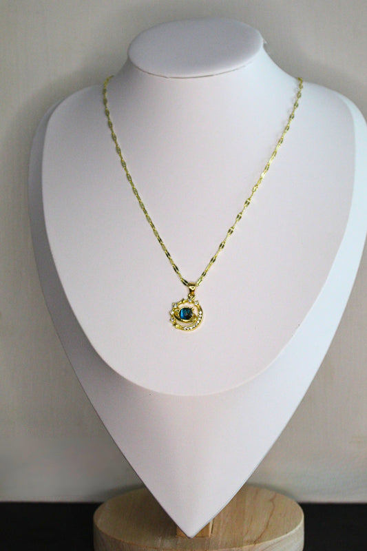 Fashion Sieraden – handgemaakte gouden ketting met hanger