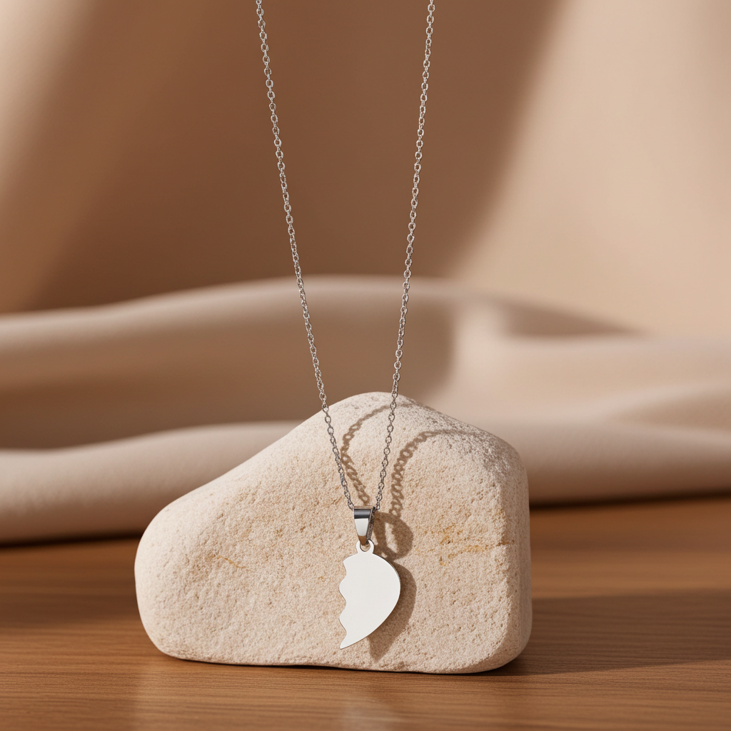 Koppel Ketting – Breekbaar Hart Hanger voor Twee Sparcle.shop