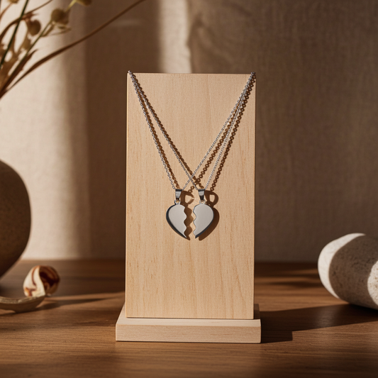Koppel Ketting – Breekbaar Hart Hanger voor Twee Sparcle.shop