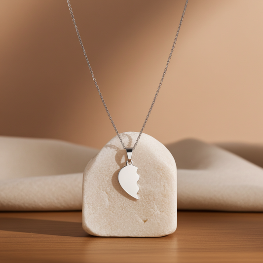 Koppel Ketting – Breekbaar Hart Hanger voor Twee Sparcle.shop