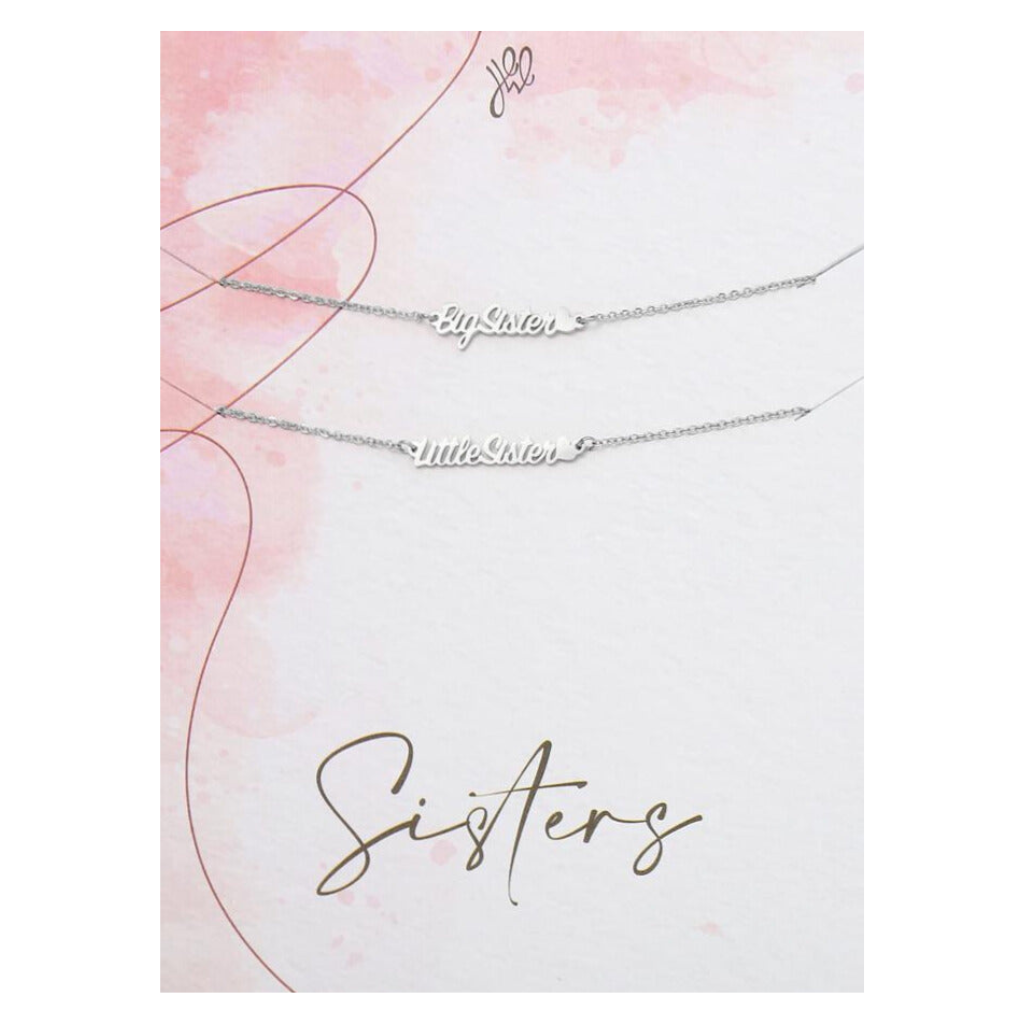 Armband Sisters  Big Sister - Little Sister – Zilver Stainless Steel Sparcle.shop