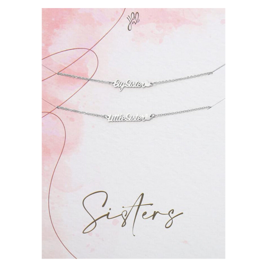 Armband Sisters  Big Sister - Little Sister – Zilver Stainless Steel Sparcle.shop