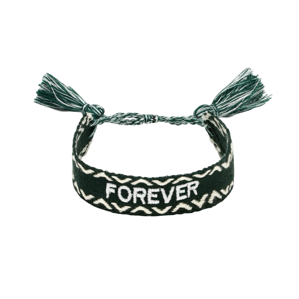 Armband Woven Forever Groen Sparcle.shop