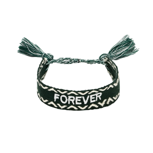 Armband Woven Forever Groen Sparcle.shop